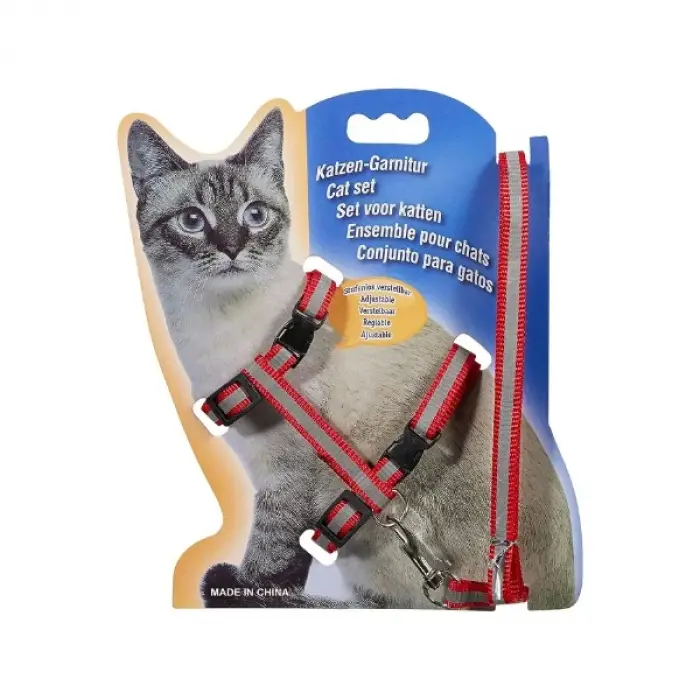Reflektörlü Kedi Gezdirme Tasması