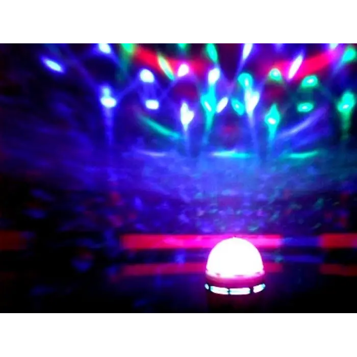 Renkli Led Döner Başlıklı Disko Ampulü (336336)