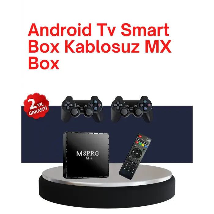 Retro Oyun Konsollu Akıllı Android TV Kutusu