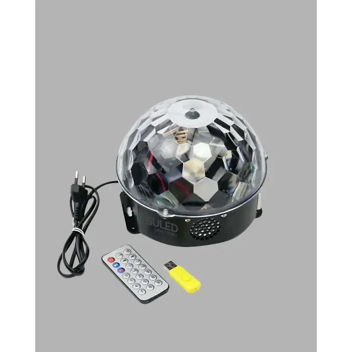 RGB LED Disko Topu Projektör – Ev Partileri, Doğum Günleri ve Eğlence İçin Işık Şovu