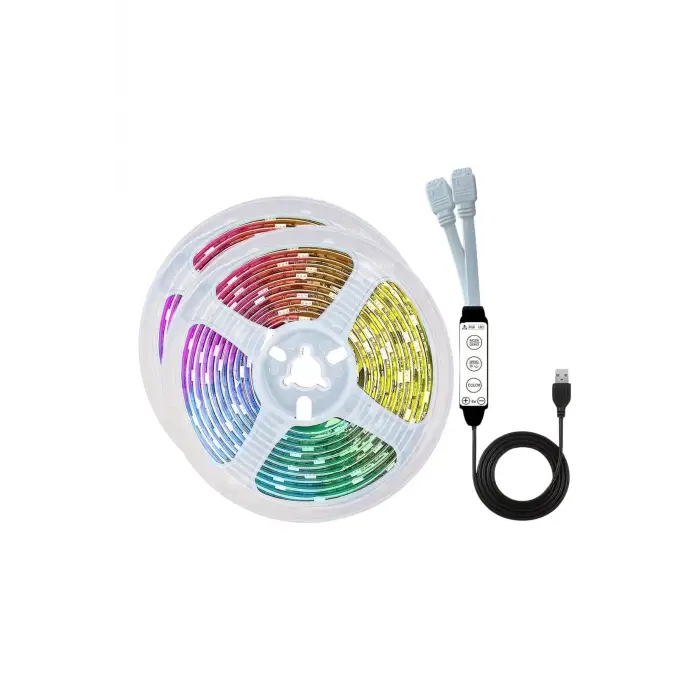 RGB Neon Şerit Led Lamba 10 Metre İç Mekan Tasarımına Uygun