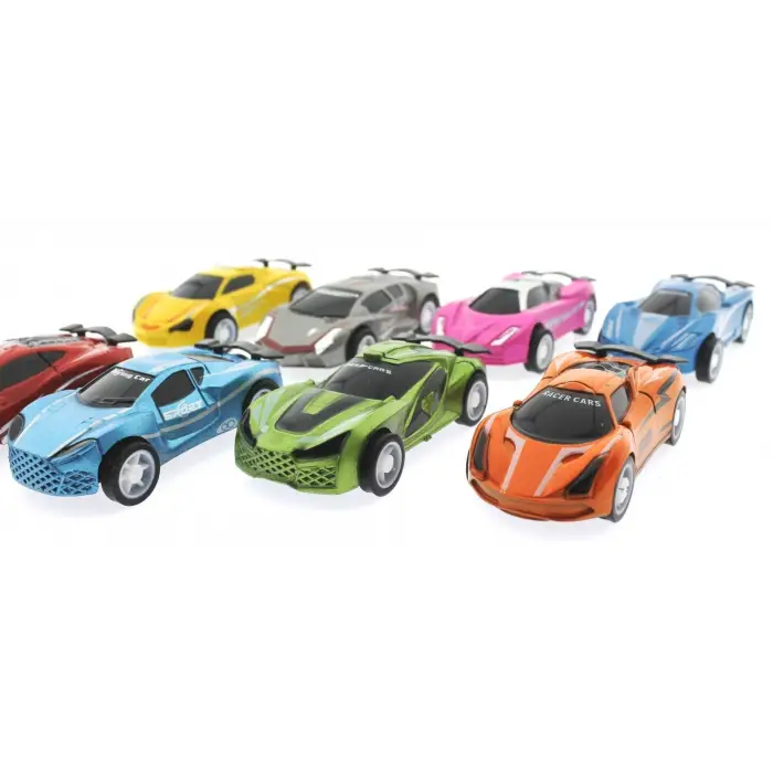 Road Masters 8li Plastik Yarış Arabaları