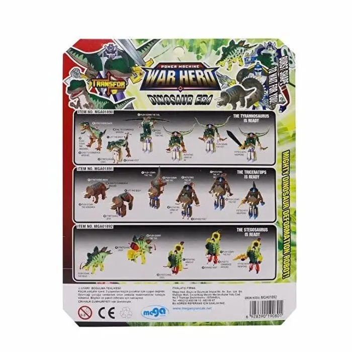 Robota Dönüşen Savaşçı Dinozor Stegosaurus