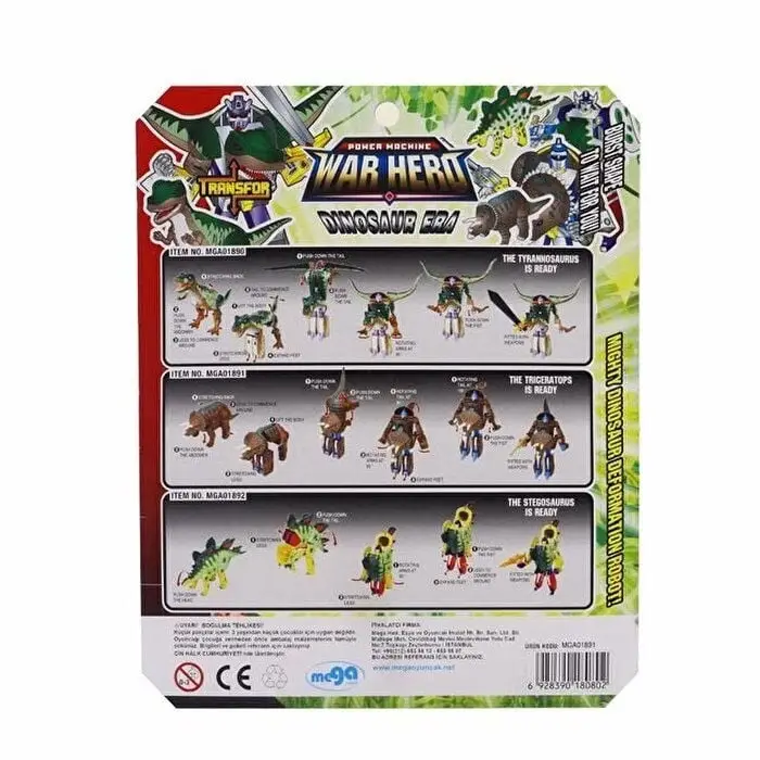 Robota Dönüşen Savaşçı Dinozor Triceratops