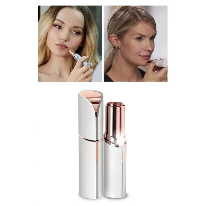 Ruj Şeklinde Yüz Tüy Temizleyici Tüy Alma Temizleme Brows Kaş Bıyık Tüy Epilasyon Aleti