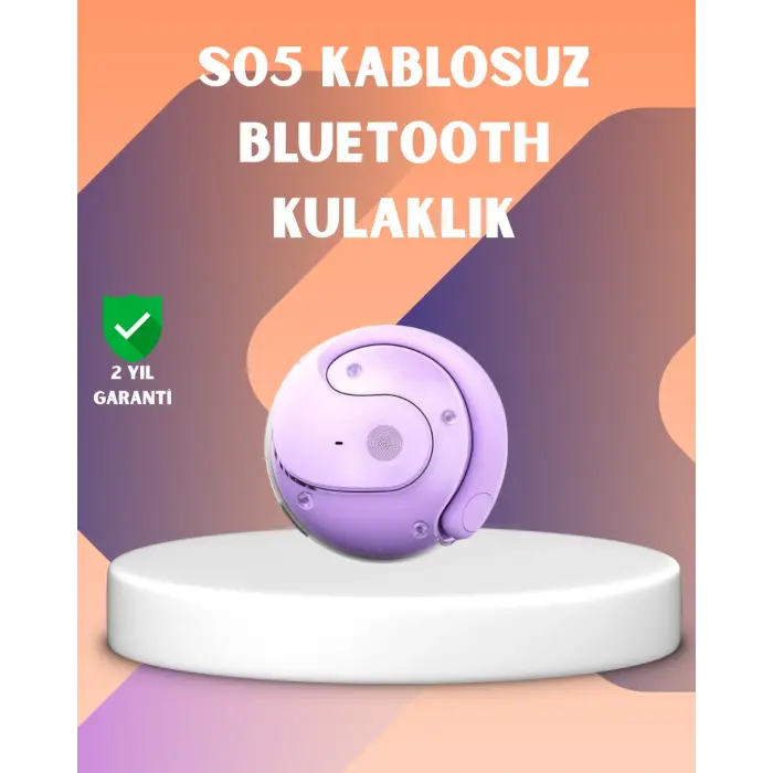 S05 Spor Kulaklığı – Kemik İletimli, Kulak Kanalını Tıkamayan Yapı