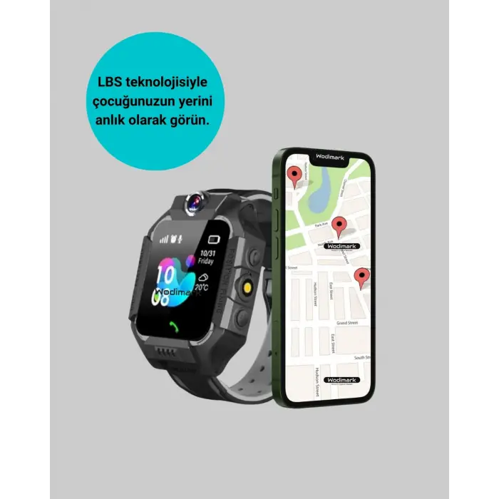 S10 Akıllı Çocuk Saati Siyah