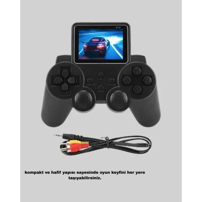 S10 Retro Oyun Konsolu Taşınabilir 2.8 İnç Ekran Ergonomik Nostalji