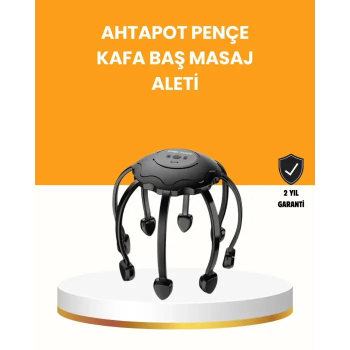 Saç Derisi Masaj Aleti 8 Bağımsız Kol 3 Modlu Derin Rahatlama