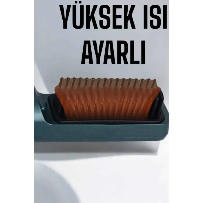 Saç Düzleştirici Fön Tarak Sıkı Dişli İyon Özelliği Şarjlı Taşınabilir