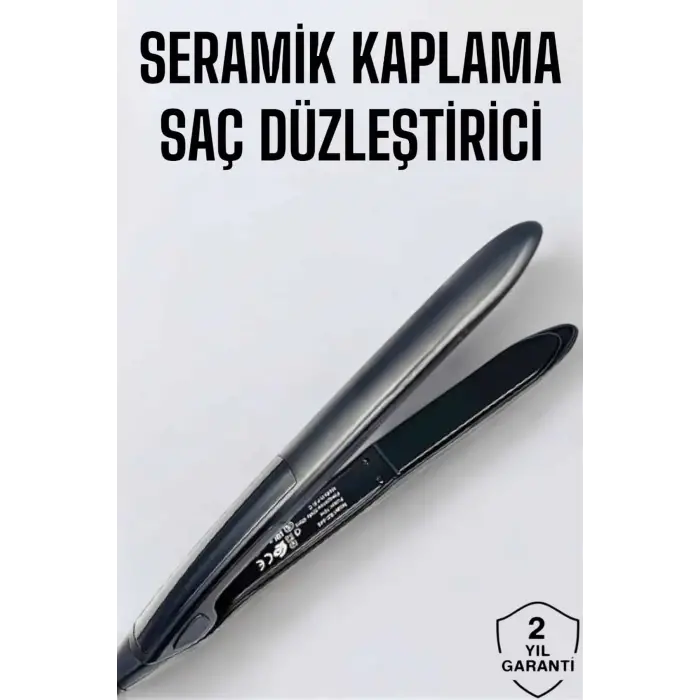 Saç Düzleştirici Led Ekranlı Isı Ayarlı Seramik Kaplama Profesyonel