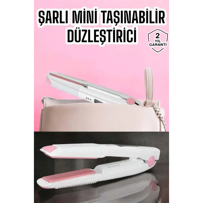 Saç Düzleştirici Şarjlı Seramik Kaplama Yeni Nesil Taşınabilir Düzleştirici