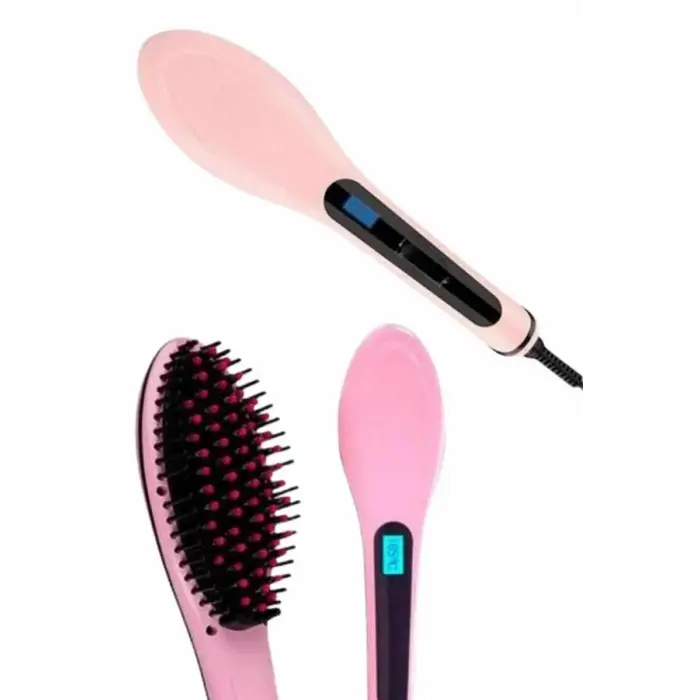 Saç Düzleştirici Tarak Dijital Göstergeli Seramik Kaplama Sıkı Dişli