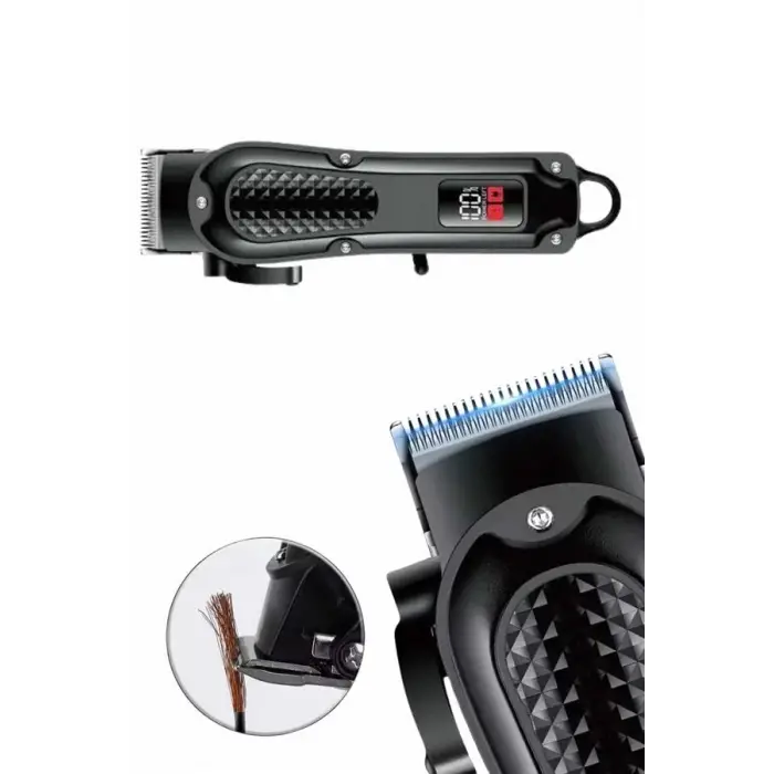 Saç Kesme Aleti Dijital Saç Sakal Tıraş Makinesi Dijital Göstergeli