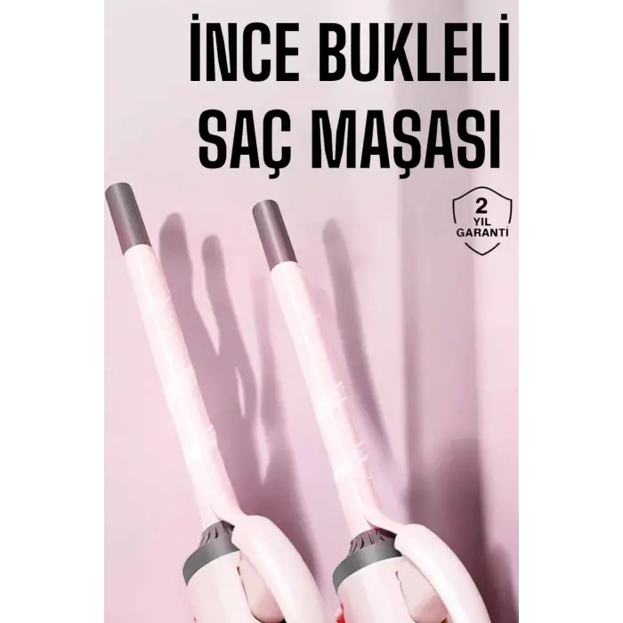 Saç Maşası 10mm İnce Bukle Taşınabilir Saç Kıvırma Çubuğu