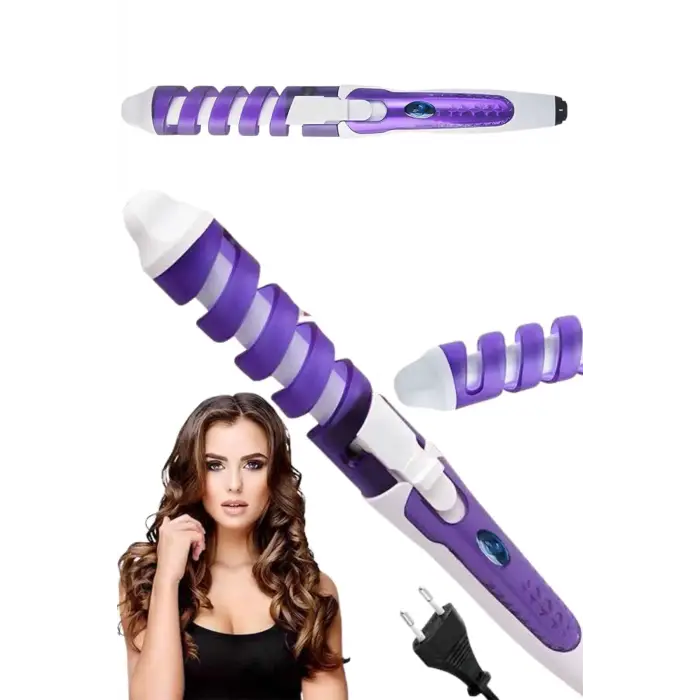 Saç Maşası Kalın Bukle Spiralli Profesynel Bigudi Etkili Şekillendirici