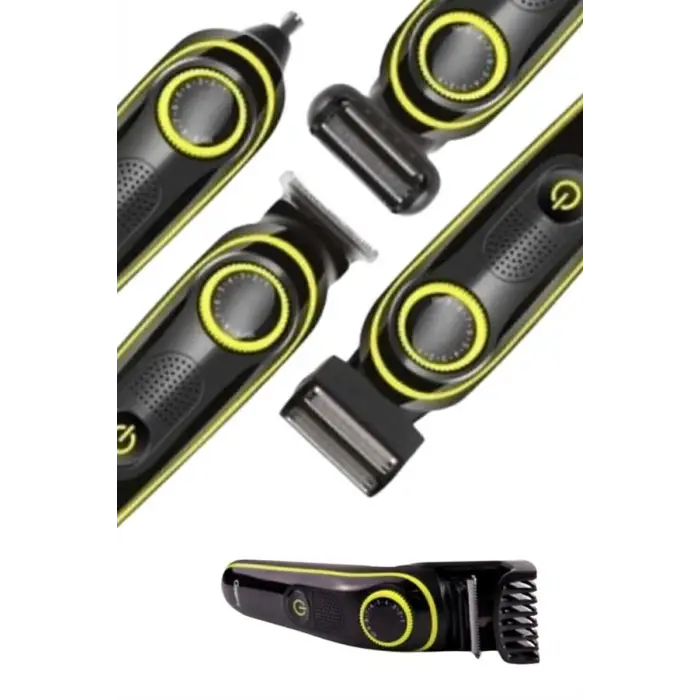 Saç Sakal Şekillendirici Tıraş Makinesi 5 Başlıklı Paslanmaz Çelik Bıçaklı Unısex