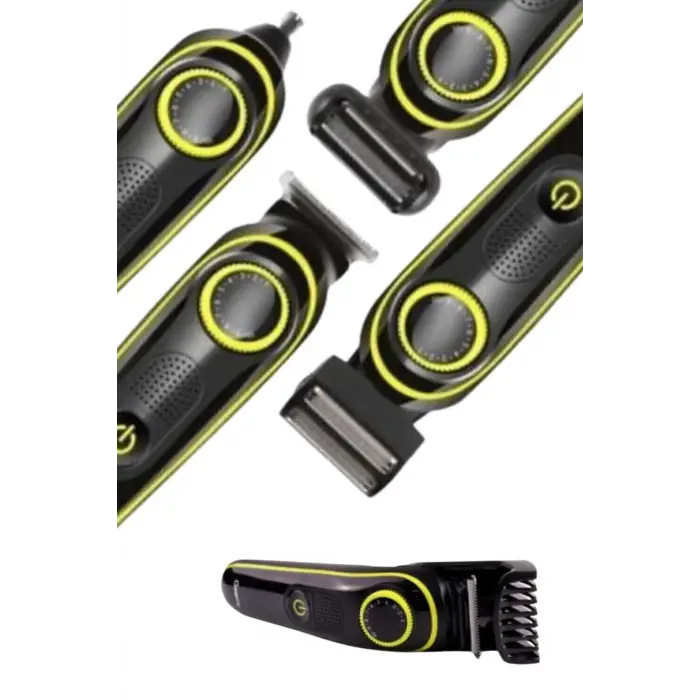 Saç Sakal Şekillendirici Tıraş Makinesi 5 Başlıklı Paslanmaz Çelik Bıçaklı Unısex