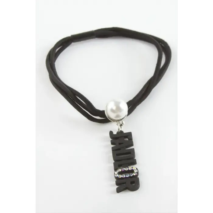 Sallantılı İnci Lastikli Toka