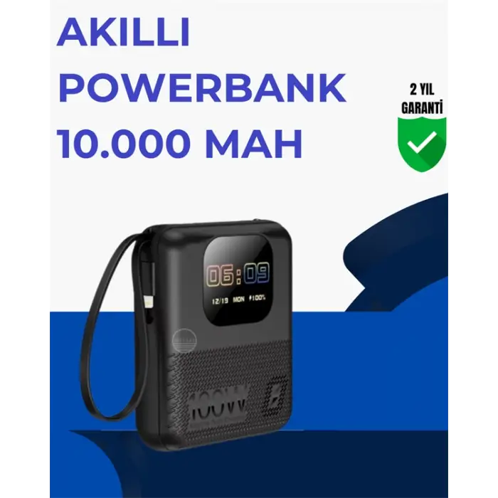 Şarj Cihazı, Saat ve Hoparlör Özellikli Akıllı Cihaz 10.000 mAh