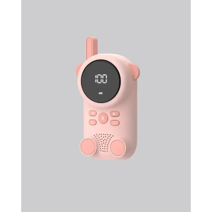 Şarjlı Bebek Telsizi Uzun Mesafe 22 Kanal LCD Ekran VOX Modu 400 mAh