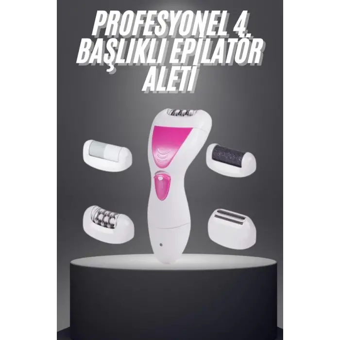 Şarjlı Epilasyon Cihazı Çok Başlıklı Ayak Bakımına Uygun Epilatör Aleti