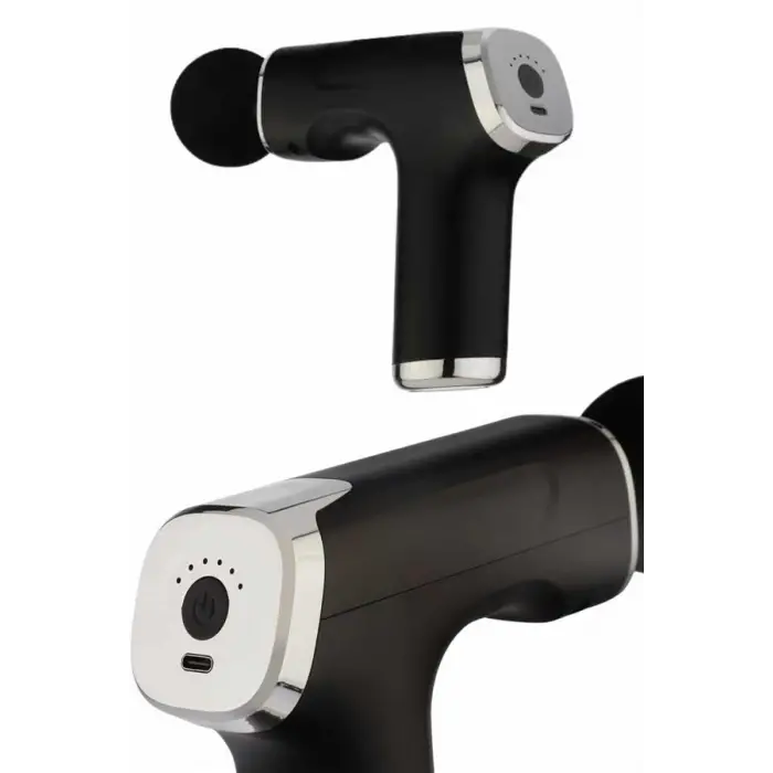 Şarjlı Masaj Tabancası 4 Başlıklı Mini Masaj Tabancası Ve Masaj Aleti