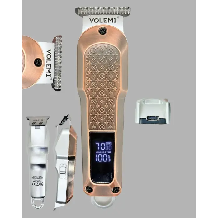 Şarjlı Saç Kesme Makinesi – 4 Kademeli Ayar, LCD Ekran ve Hızlı Şarj Desteği