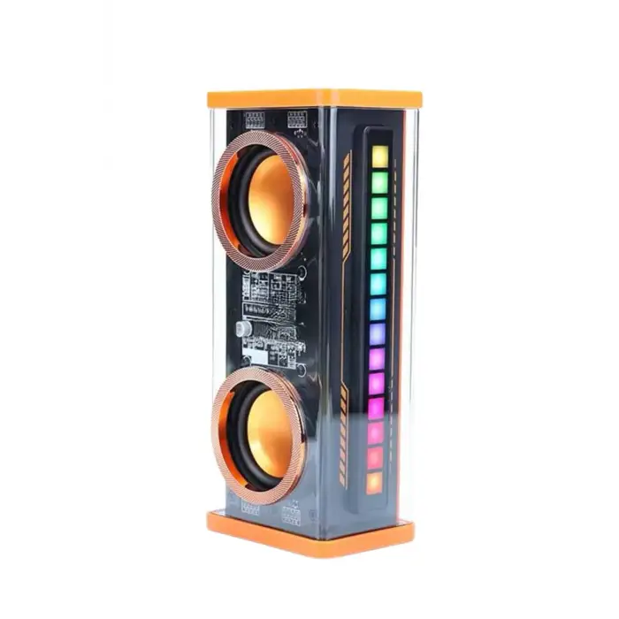 Şeffaf Mecha Taşınabilir Bluetooth Hoparlör Kablosuz Yüksek Ses Kaliteli