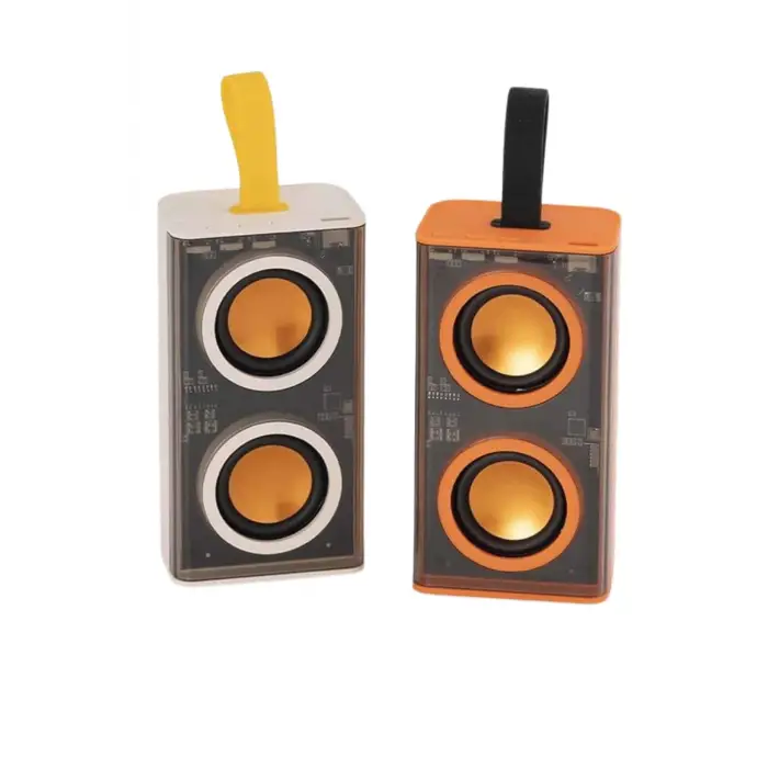 Şeffaf Mecha Taşınabilir Bluetooth Hoparlör Kablosuz Yüksek Ses Kaliteli