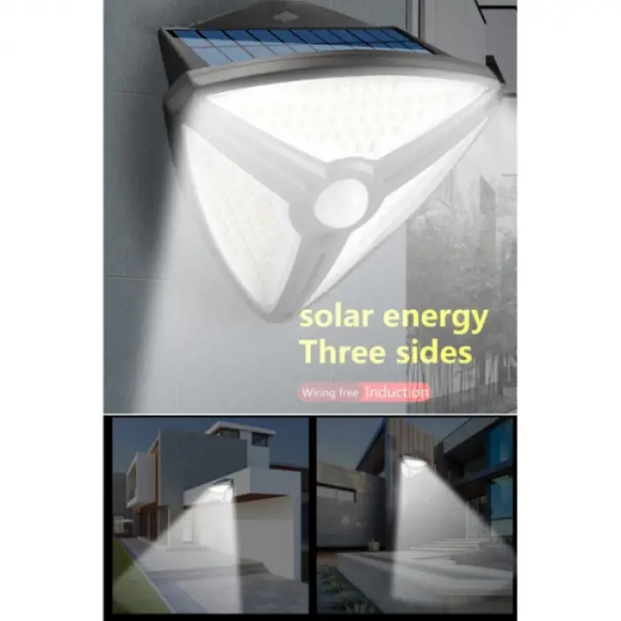 Sensörlü 138 Ledli Güneş Enerjili Solar Bahçe Lambası