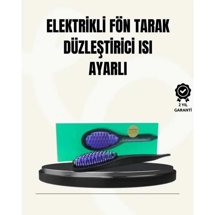 Seramik Isıtma Teknolojili Profesyonel Saç Düzleştirici Tarak 365 Derece Sabit Isı