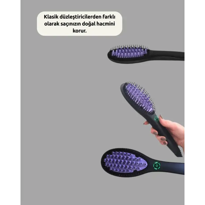 Seramik Isıtma Teknolojili Profesyonel Saç Düzleştirici Tarak 365 Derece Sabit Isı