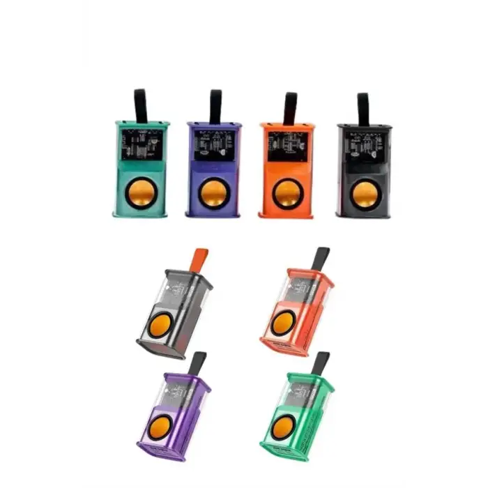 Ses Bombası Mini Işıklı Taşınabilir Bluetooth Speaker Hoparlör