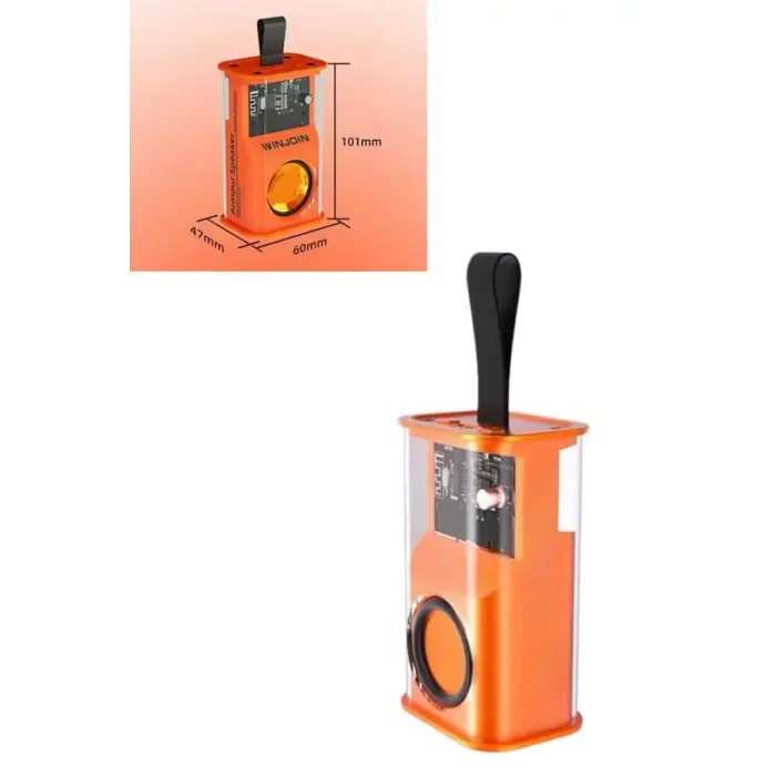 Ses Bombası Mini Işıklı Taşınabilir Bluetooth Speaker Hoparlör