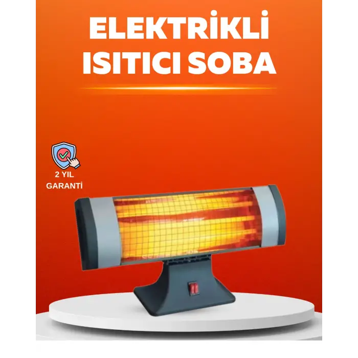 Sessiz Çalışan Quartz Tüp Infrared Isıtıcı 1800W