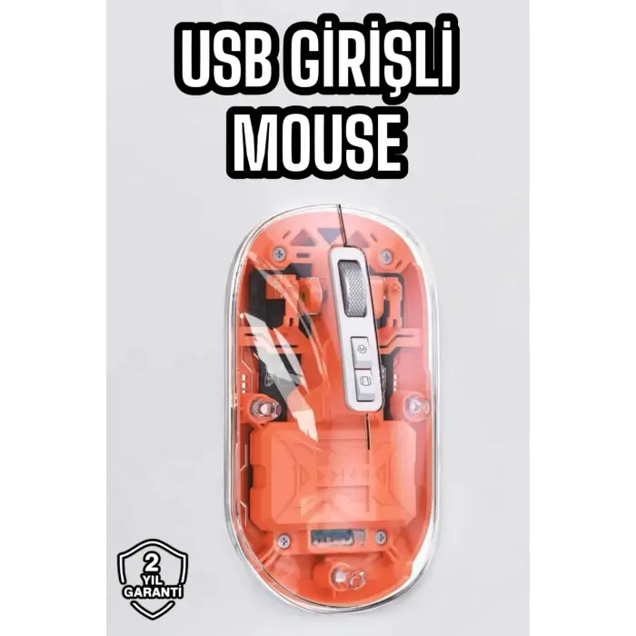 Sessiz Kablosuz USB Girişli Mouse Fare Yüksek Performanslı