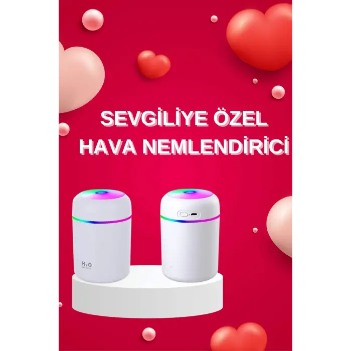 Sevgiliye Hediye Led Işıklı Hava Nemlendirici USB Şarjlı Sevgiliye Özel