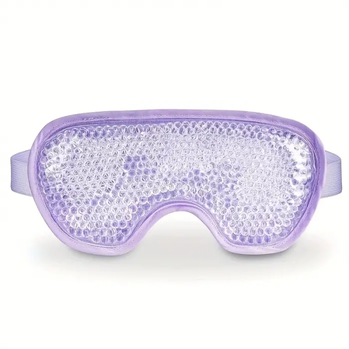 Sıcak Ve Soğuk Boncuklu Buz Jeli Terapi Göz Maskesi (mor)