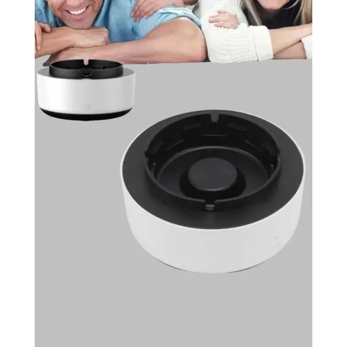 Sigara Dumanı ve Koku Giderici Hava Temizleyici Küllük – 2 Katmanlı Filtreli, USB Şarjlı