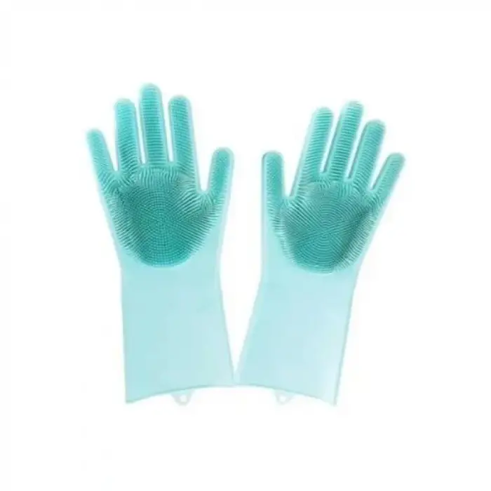 Sihirli Isıya Dayanıklı Silikon Çok Amaçlı Bulaşık Eldiven Fırçası Magic Gloves