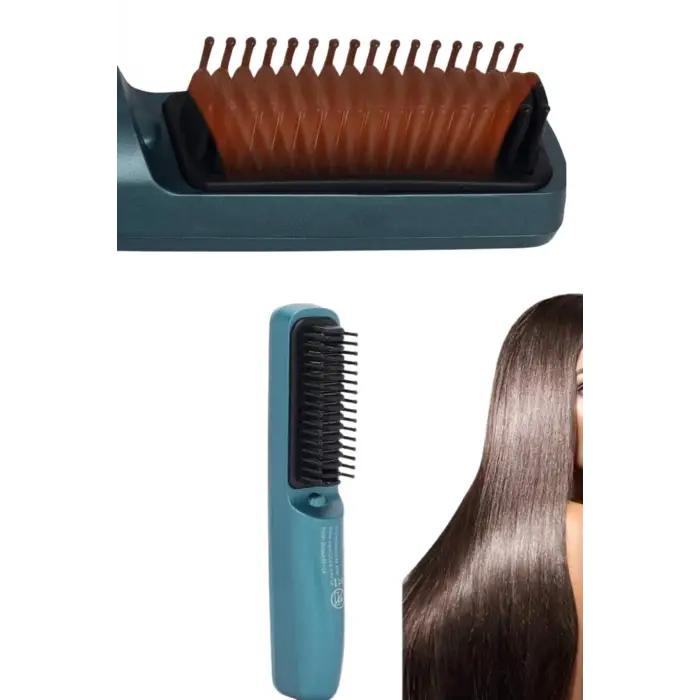Sıkı Dişli Fön Tarak İyon Özelliği Saç Düzleştirici Tarak