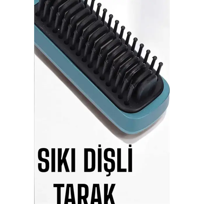 Sıkı Dişli Taşınabilir İyon Özelliği Seyahat Tipi Saç Düzleştirici Fön Tarak