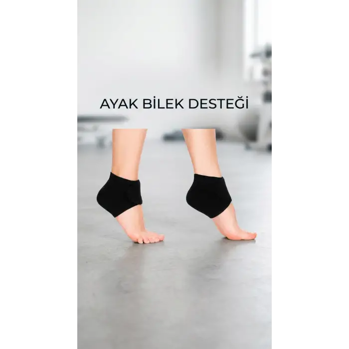 Silikon Taban Ortopedik 2li Topuk Dikeni Destek Çorap Seti