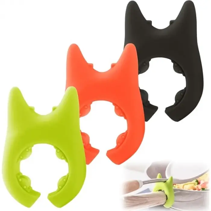 Silikon Tava Tencere Kaşık Tutucu