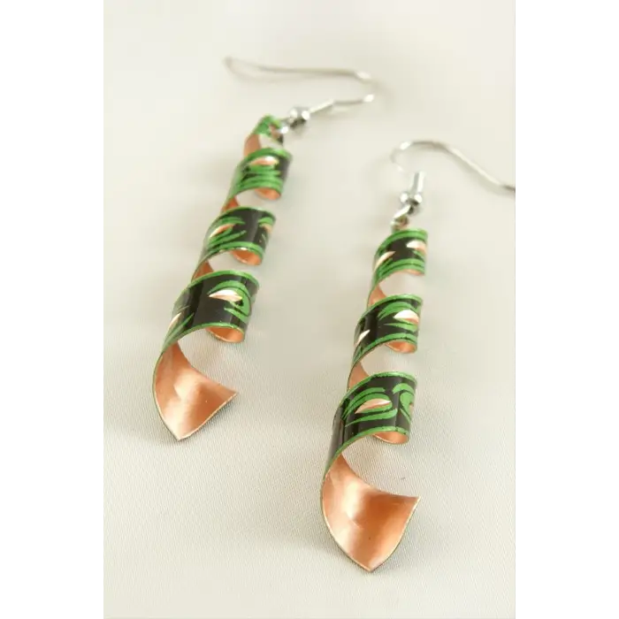 Silindir Bakır Küpe