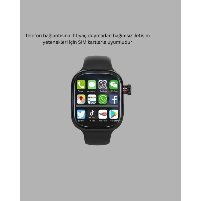 Sım Kartlı Gps Destekli Akıllı Saat Sesli Görüşmeli