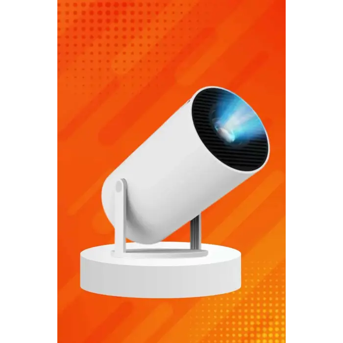 Sinema Projeksiyonu Projektörü ve Dijital Göstergeli Bluetooth Hoparlör Uzun Pil Ömrü HD Kalite