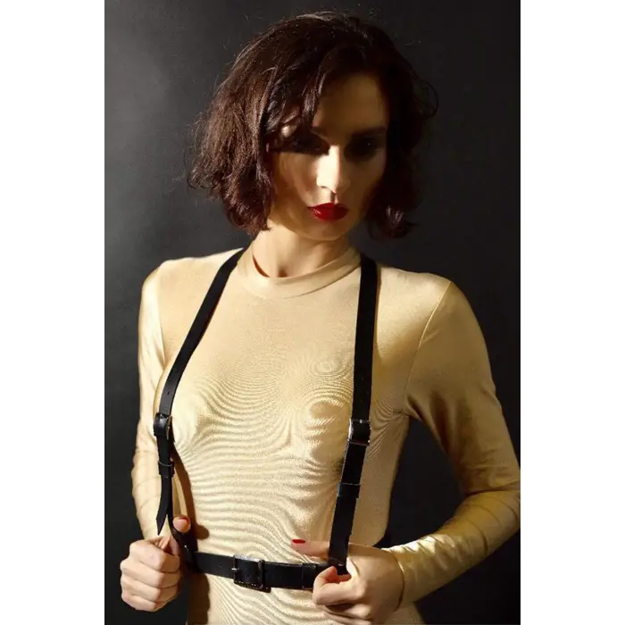 Siyah Deri Harness Askı 1067