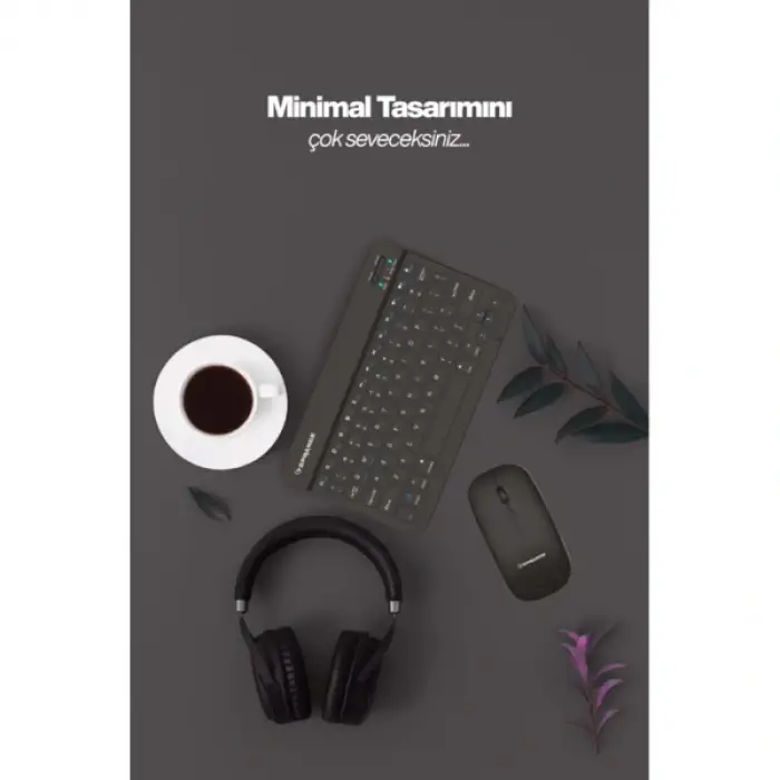 Siyah Kablosuz Klavye Ve Mouse Seti